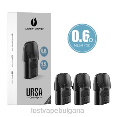 Lost Vape Customer Service - Lost Vape URSA резервни капсули | 2,5 ml (опаковка от 3) 0T6L6 черен 0.6ohm