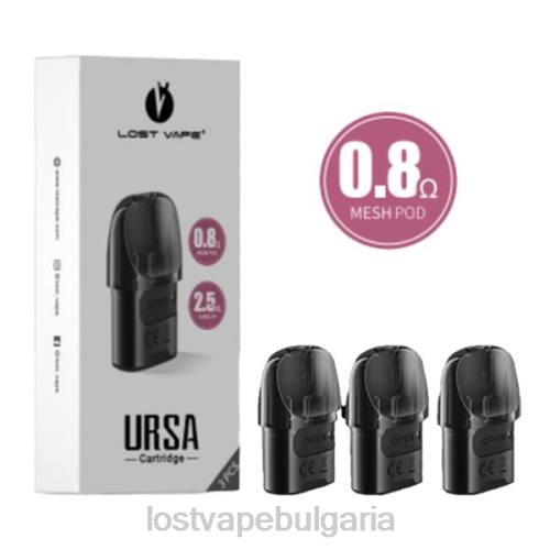 Lost Vape Цена - Lost Vape URSA резервни капсули | 2,5 ml (опаковка от 3) 0T6L123 черен 0.8ohm